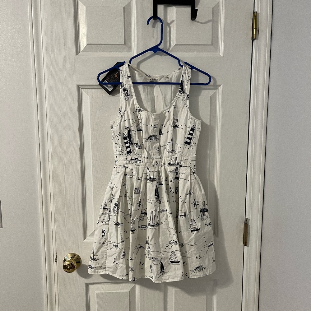 NWT Jack Wills Raddery Sailing Print Dress